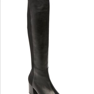 Steve Madden Black Hero Block Heel Boots